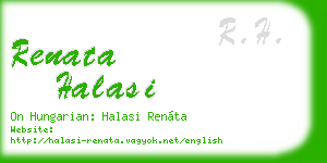 renata halasi business card